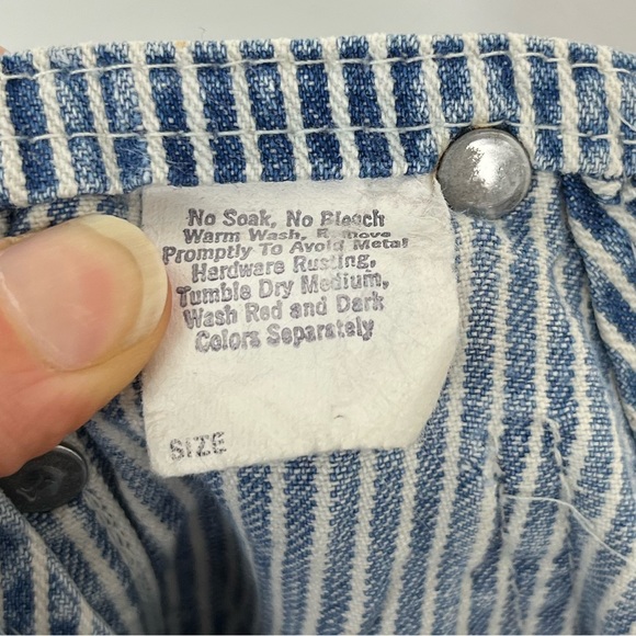 Vintage Oshkosh B’Gosh Hickory Striped Overalls Sz 10 - Picture 11 of 11